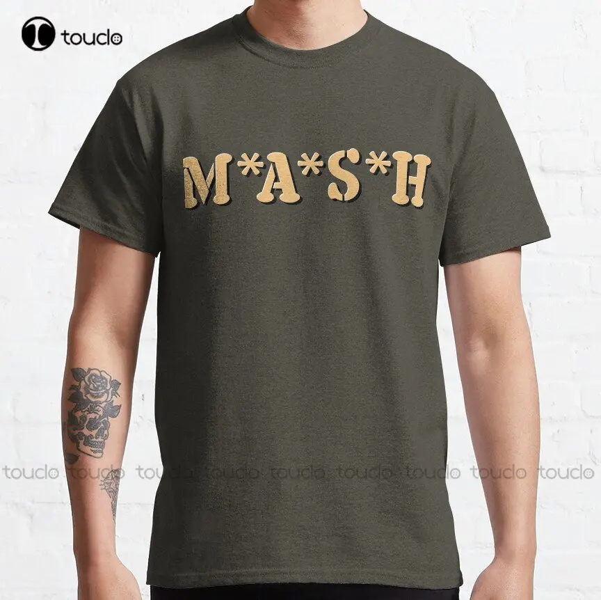 

Футболка Mash M A S H, Классическая футболка Mobile для колледжа, футболки с принтом на заказ, футболки с цифровой печатью Aldult для подростков, унисекс