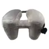 Inflatable Neck Pillow With Patent Valve Phone Storage H shaped Neck Aeroplane Car Neck Rest Cushion Travel Supplies 5