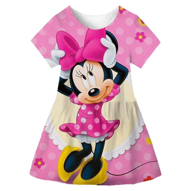 Vestido de Minnie Mouse para niñas pequeñas, ropa de 1, 2, 3, 4, 5, 6, 7  años, disfraz de Halloween para niños, vestido de fiesta de navidad -  AliExpress