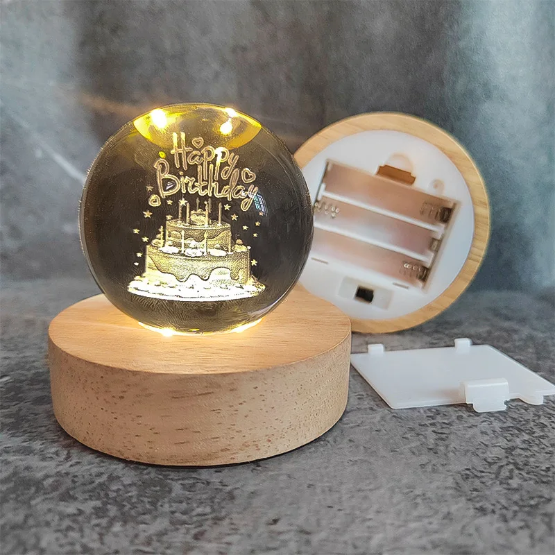 クリスタル樹脂クォーツボール球ホルダー木製ディスプレイスタンド、温