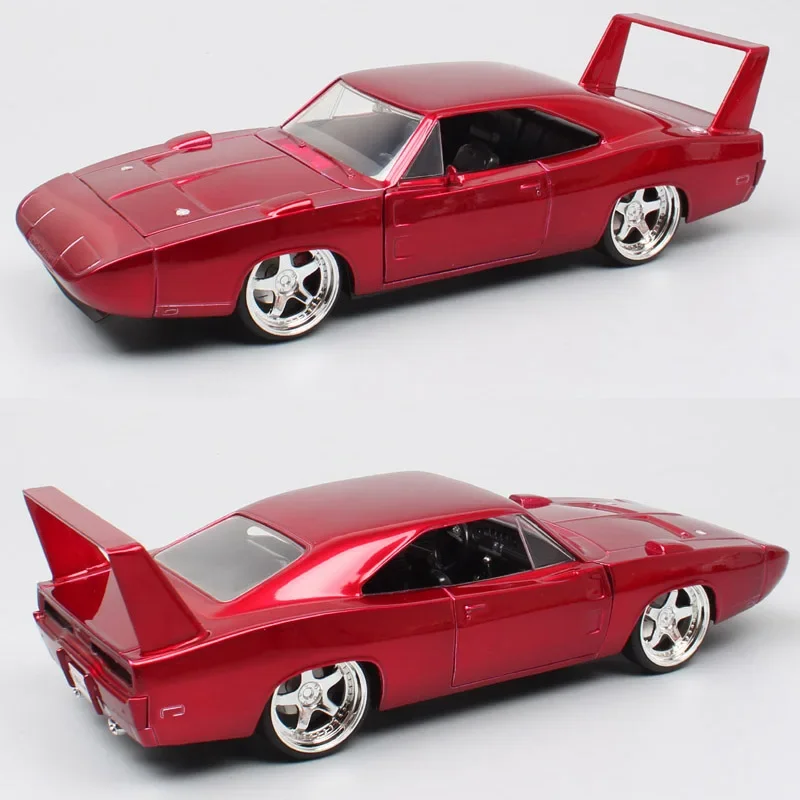 

1:24 Dom's 1969 Dodge Charger Daytona спортивные классические Литые и игрушечные автомобили мышечная модель автомобиля коллекция игрушек аналоговые ногти J221