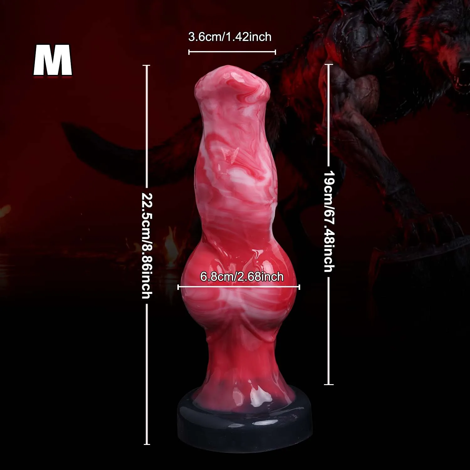 Dildo pene animale realistico con anal plug per uomo e donna_voghion.com