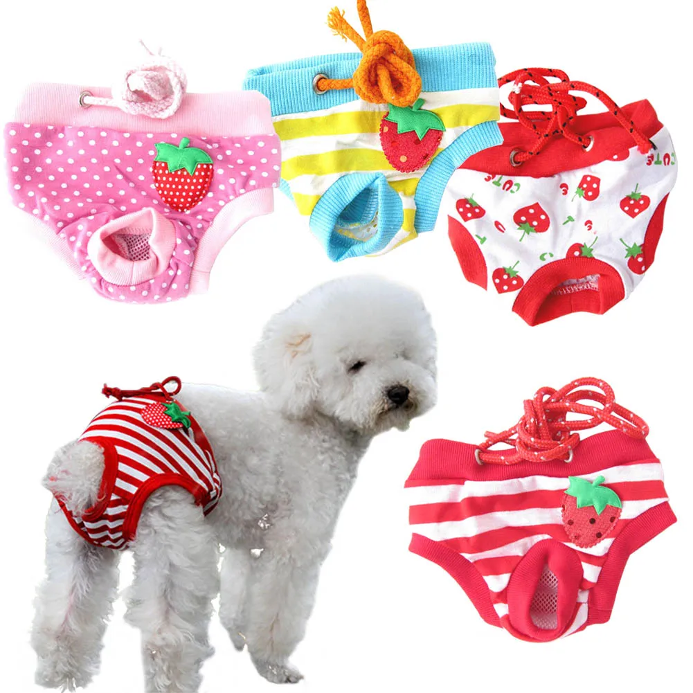 emale Pet Dog Puppy Diaper Pants Physiological Sanitary Short Panty S/M/L/XL