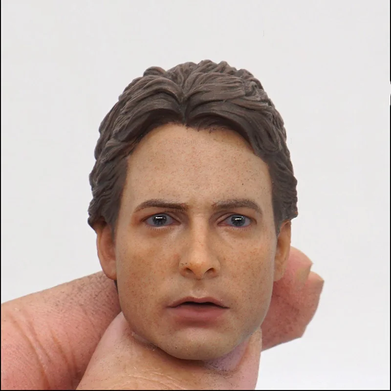 

Back To Future 1/6 Marty McFly Head Sculpt Michael J. Fox Head Carving Painted /White Model for 12inch Male Action Figure Dolls