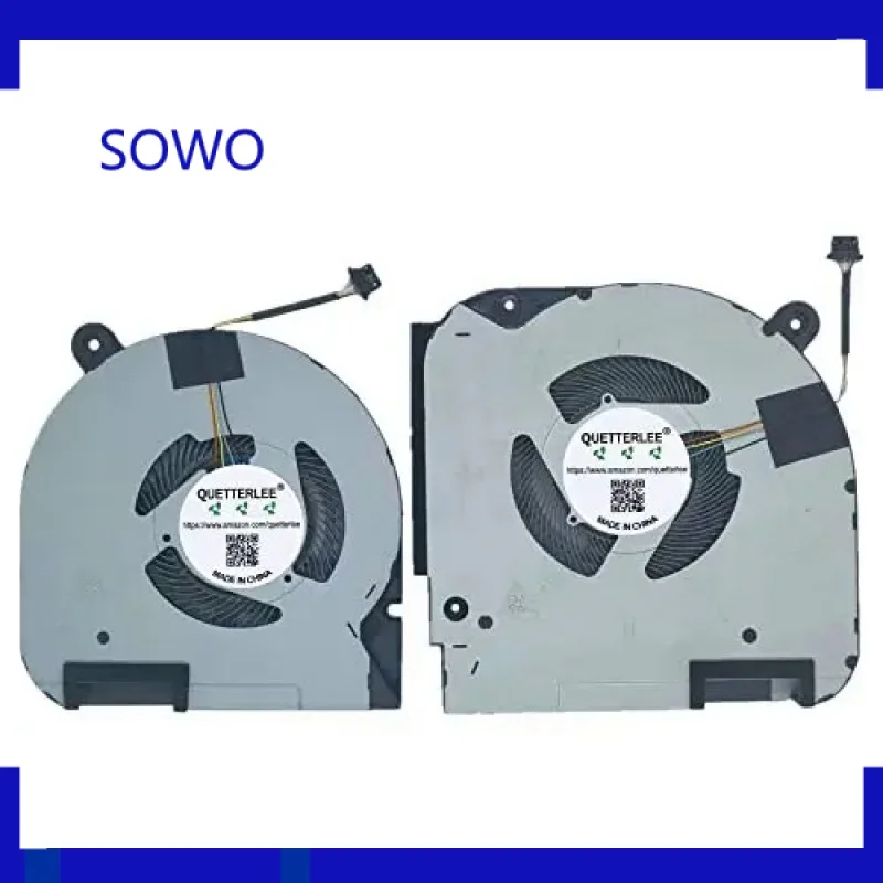 

Replacement New Laptop CPU GPU 4 line 5 Hole Cooling Fan for Dell G7 17 7700 G7700-7231BLK P46E 2020 Series Fan