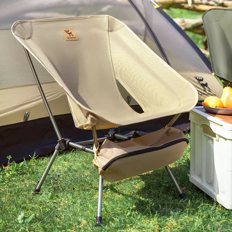 Qunature Camping Moon Chair Portable Folding Camping Chair Picnic Outdoor Lightweight 120KG Bearing ﻿Fishing
