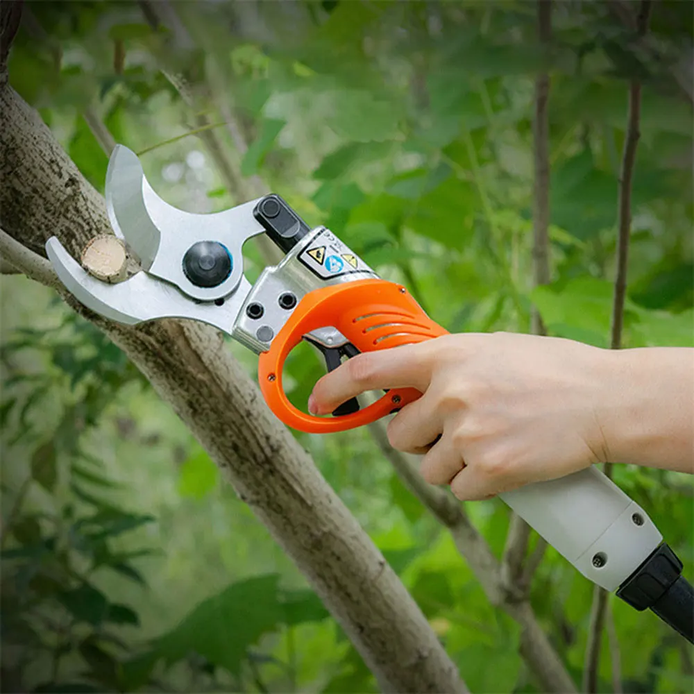 Ciseaux de taille électriques 40 mm sécateur arbre fruitier coupe-branches  ciseau + batterie