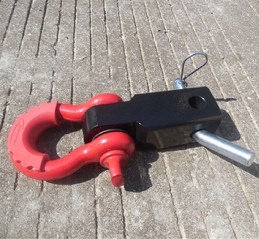 S106261e130b84532a507898e6a912a55p 19Ton 42000lb long Solid Trailer arm hook, hooligan fast off-road vehicle after reloading the bar, traction connector for winch Mallzona