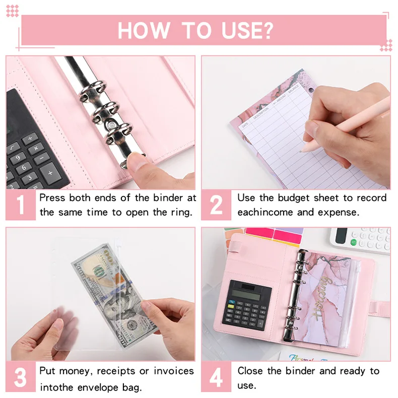 Marble, Money Organizer, Budget Planner, Binder com