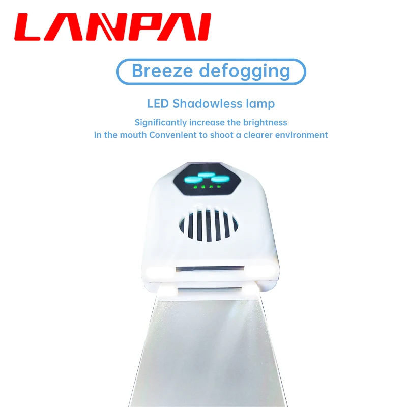 

Lanpai Dental Anti-fog Mirror Intraoral Photography Stainless Steel Orthodontic Mirror Reflector with LED Light