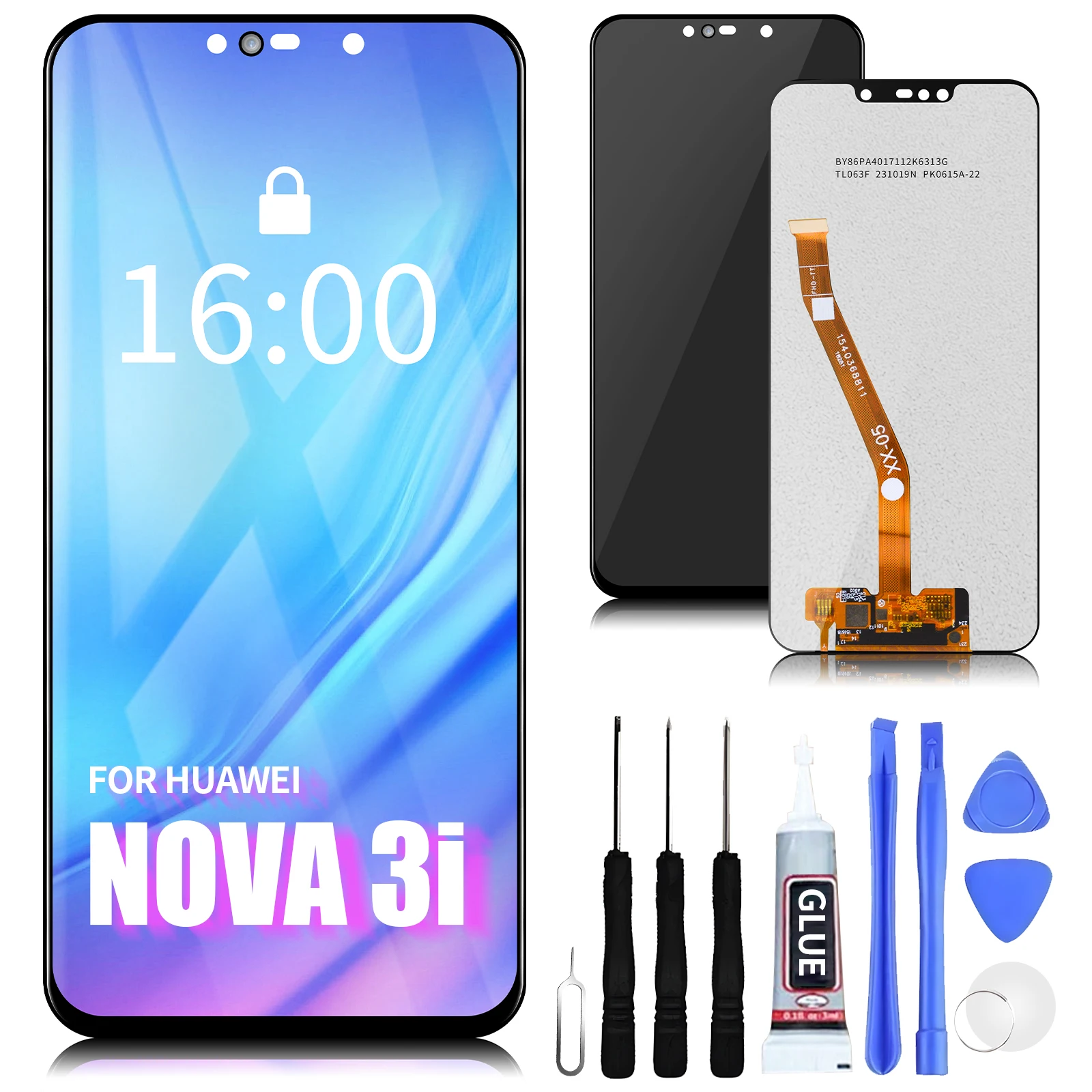 

6.59" For HUAWEI Nova 3i LCD Display Touch Screen Digitizer Phone LCD Screen Replacement For Nova 3i