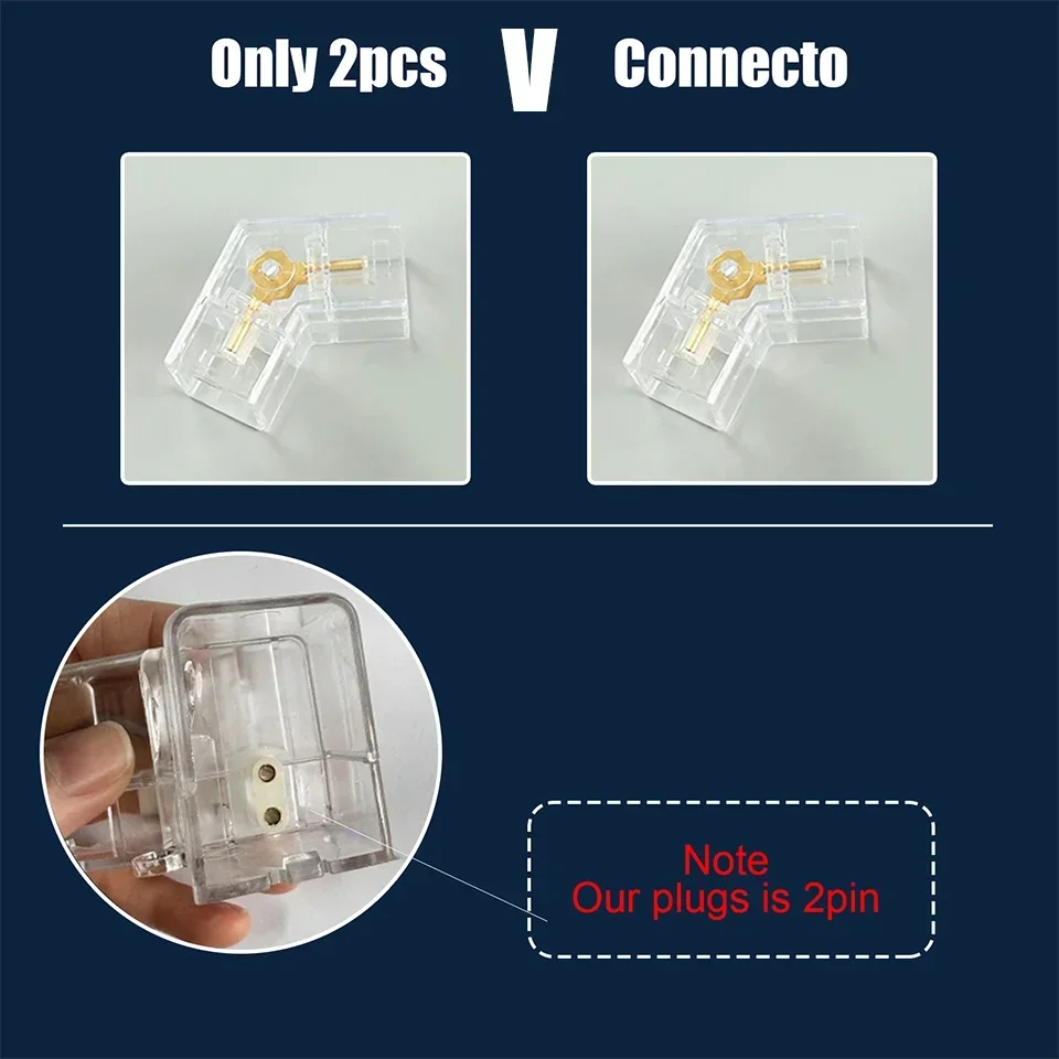 Only 2pcs V Connecto