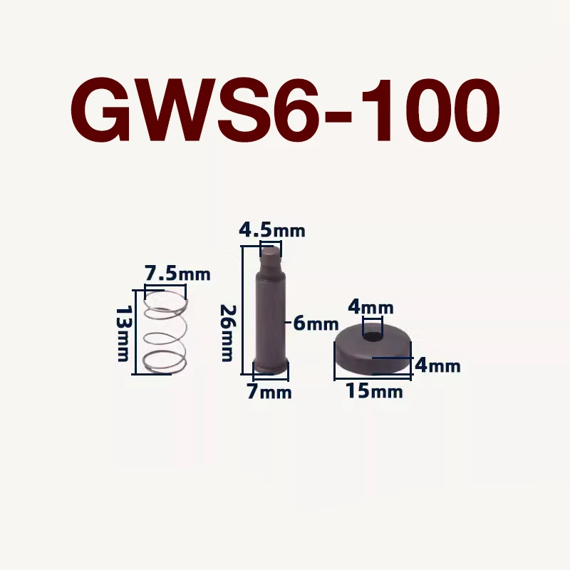 GWS6-100 Self Locking Shaft Replacement Parts for Bosch GWS6-100 Angle Grinder Aluminum Head Lock Shaft Push Lock Switch