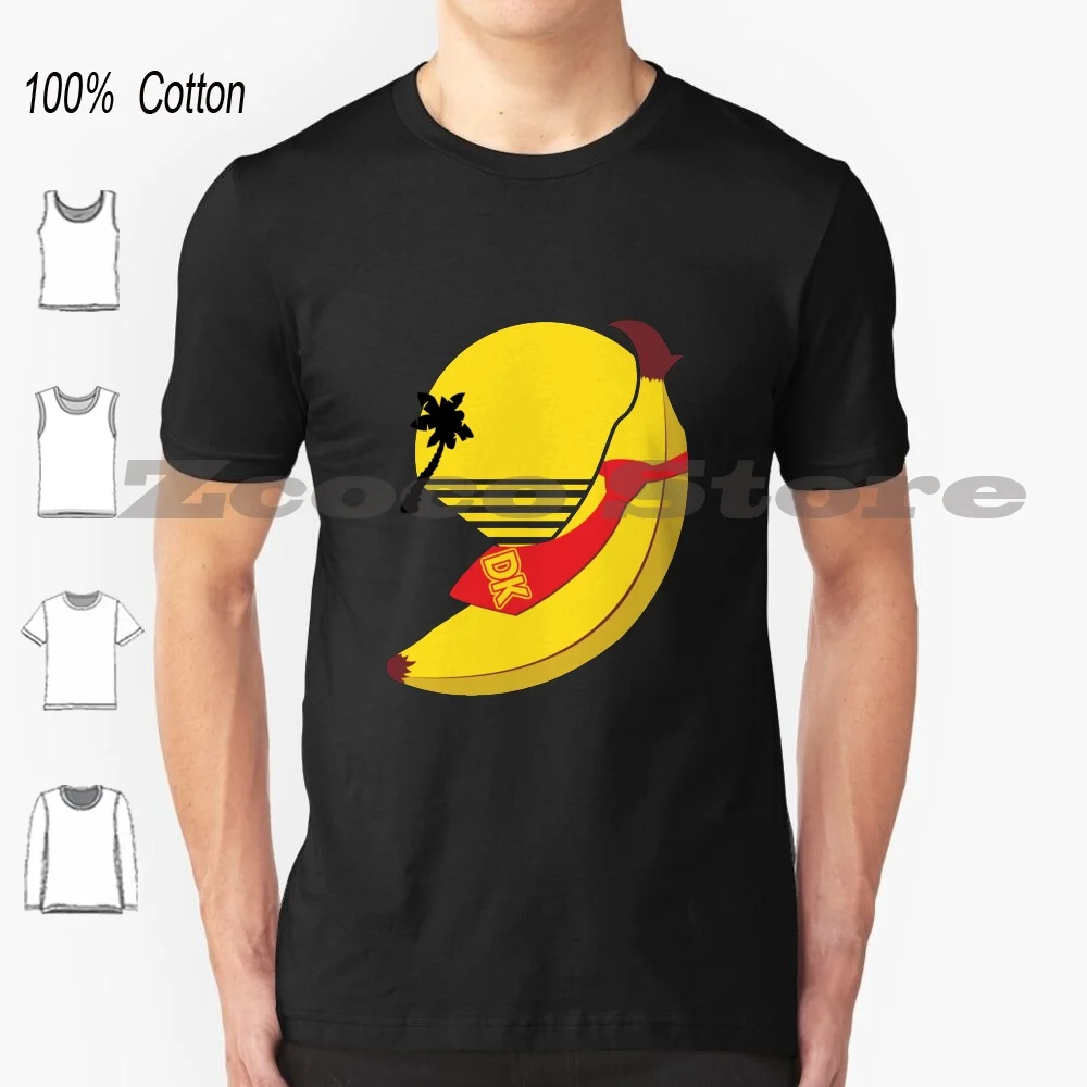 Ohh Banana T Shirt 100% Cotone Confortevole Banana Kong Donkey 64 Island Sunset Grant Rare Dk Tie Monkey Gorilla