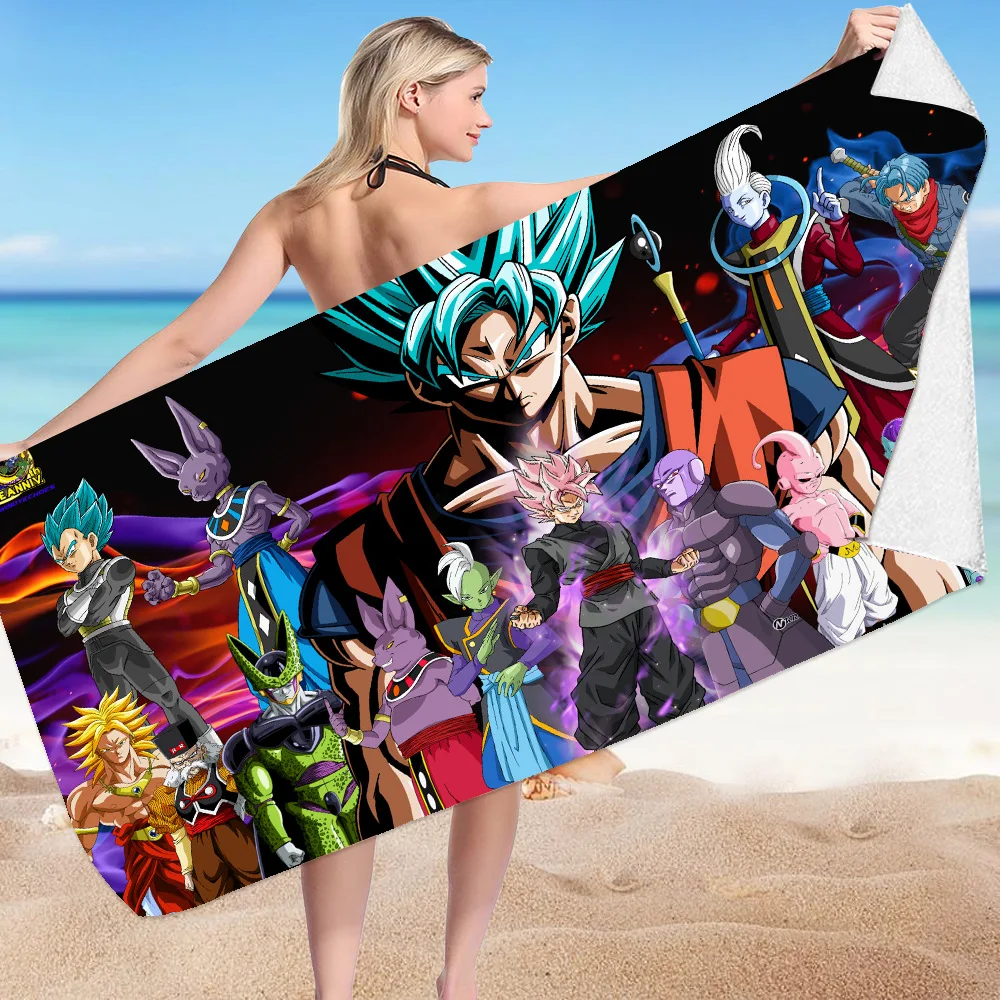 ドラゴンボール　レトロなバスタオル ドラゴンボールZ-大人と子供のためのマイクロファイバーバス