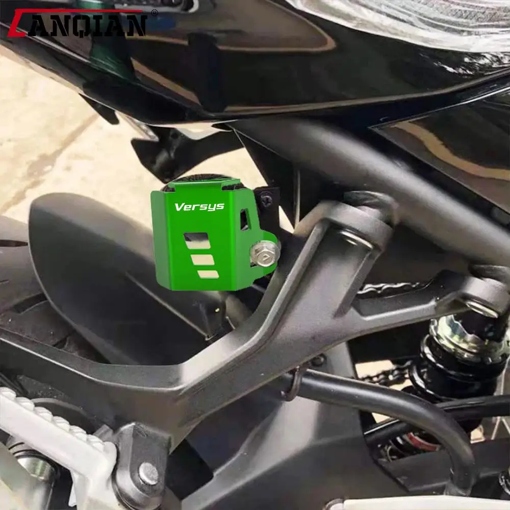 

For KAWASAKI VERSYS300 Versys-X 300 VERSYS X 300 Motorcycle Rear Brake Fluid Reservoir Guard Protector Versys 300 Accessories