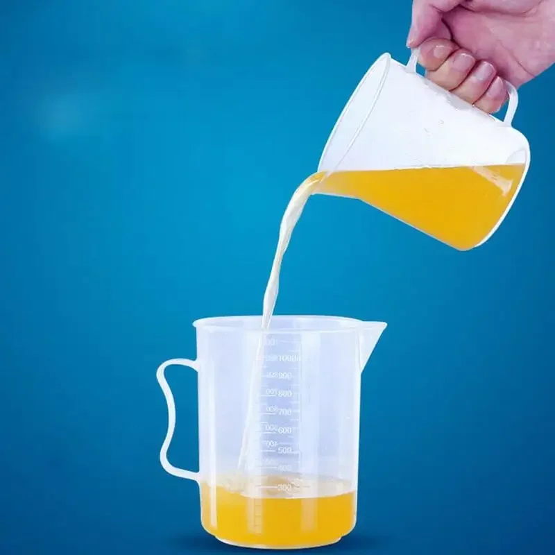 250 500 1000 2000 Ml Spout Kitchen Lab with Handle Measuring Cup Cooking Liquid Pitcher Jug Pour Durable Kitchen Tool measuring cup