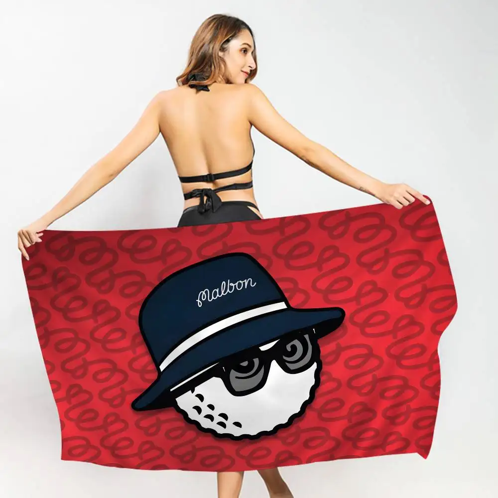 Famous Brand M-Malbon Golf Fashion Microfiber Printed Beach Towel Mountain Climbing Yoga Beach Swimming Running Absorbent Towel