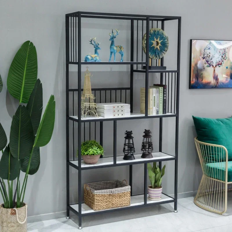 Nordic Wrought Iron Bar Cabinet Partition Bookshelf Minimalist Commercial Wine Rack Shelving Booth Vitrinas Nightclub Furniture
