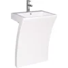 23 inch White Pedestal Sink bathroom wash basin 3