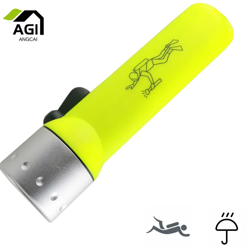 

LED Flashlight Diving ABS Aluminum Alloy AA Battery IPX7 Durable Compact F023 For GIFT Adventure Blizzard Rainstorm Amateur