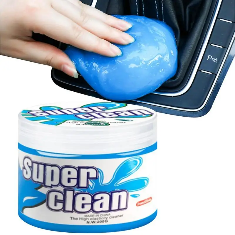 

200G Car Detail Cleaning Putty Super Dust Clean Clay Dust Keyboard Cleaner Auto Air Vent Interior Detail Removal Gel Mud Putty