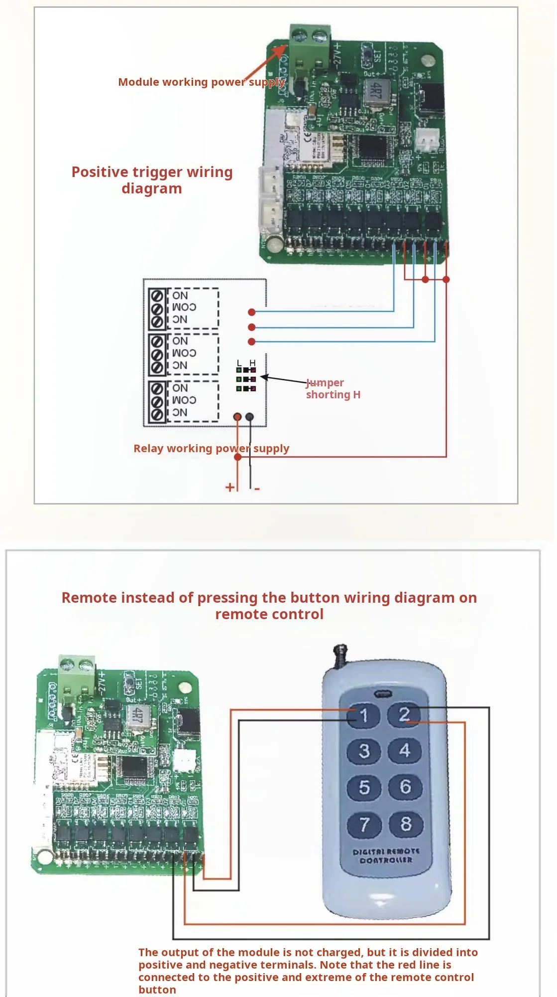 7-24V Tuya Remote Control Module 2 Temperature (NTC10K3950 Temperature sensor) 1