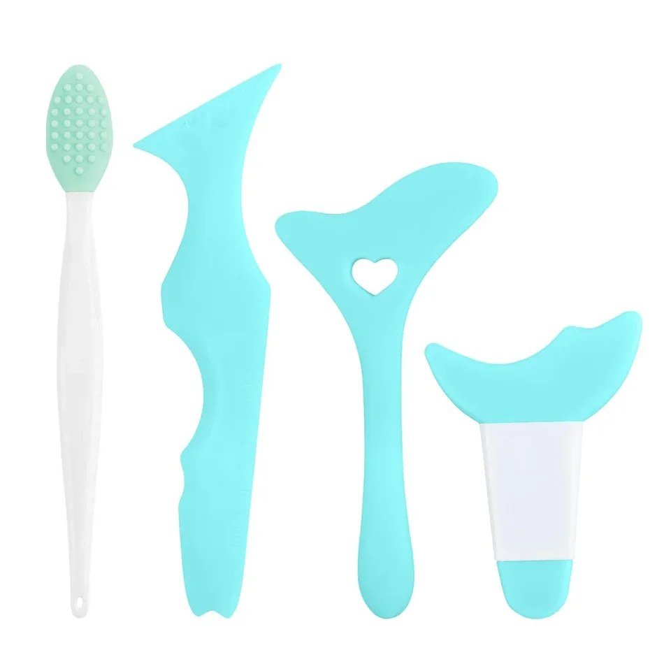 4PCS Reusable Silicone Eyeliner Stencils Set