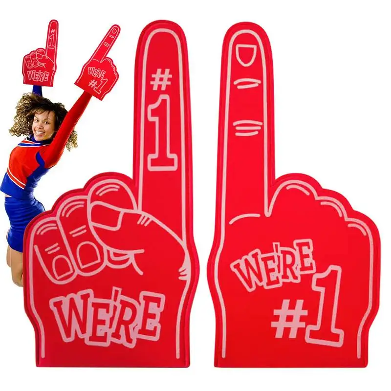 

Giant Foam Finger Cheerleading Props Hand Sports Universal Large Number 1 Foam Fan Finger Inspiring Colorful And Comfortable