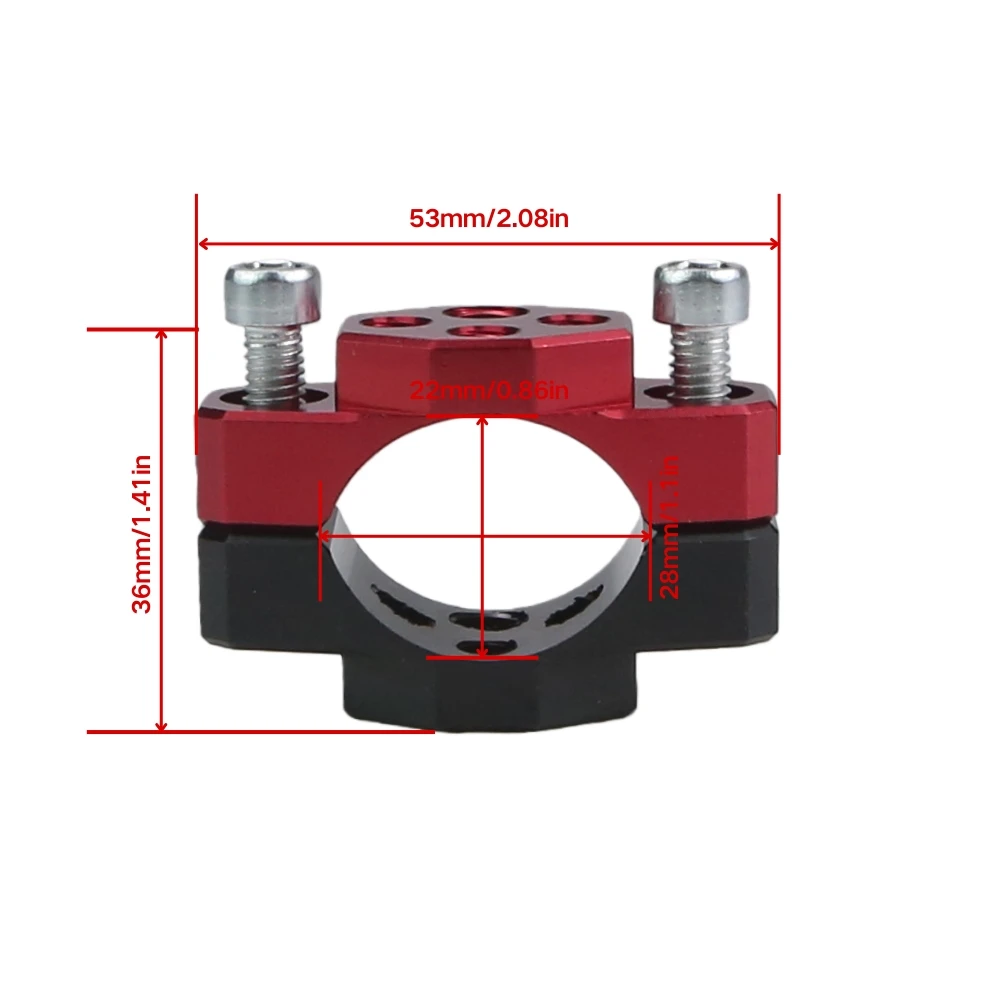 22mm - 32mm / 42mm 범용 오토바이 핸들바 클램프 스텐트 브래킷 범퍼 클램프 헤드라이트 스탠드