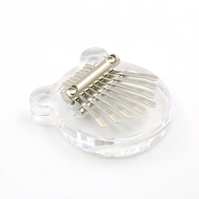 8 Keys Finger Piano Thumb Instrument for Kids Adults Beginners Birthday Musical Gift 8 Keys Acrylic Thumb Piano