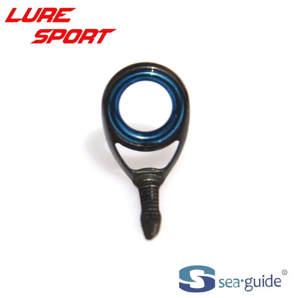 SeaGuide 9 10 11 12 개 스핀 가이드 세트 블루 LS 링 블랙 스틸 프레임 HBXOHLSG-4 25로드 빌딩 부품 수리 DIY 액세서리