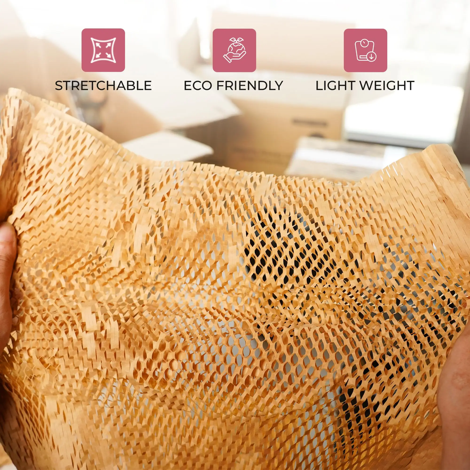 [Luxury Honeycomb Paper] Luxury High-End Honeycomb Flower Wrapping Paper Valentine's Day, Weddings, Proposals, Mother's Day