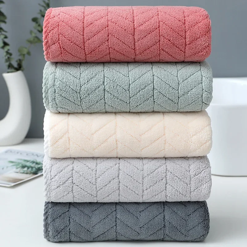 Thickened Coral Velvet Towel Adult Bath Towel Household Quick Dry Cleaning Face Microfiber Towel Ncreased Thickened Are Soft 3