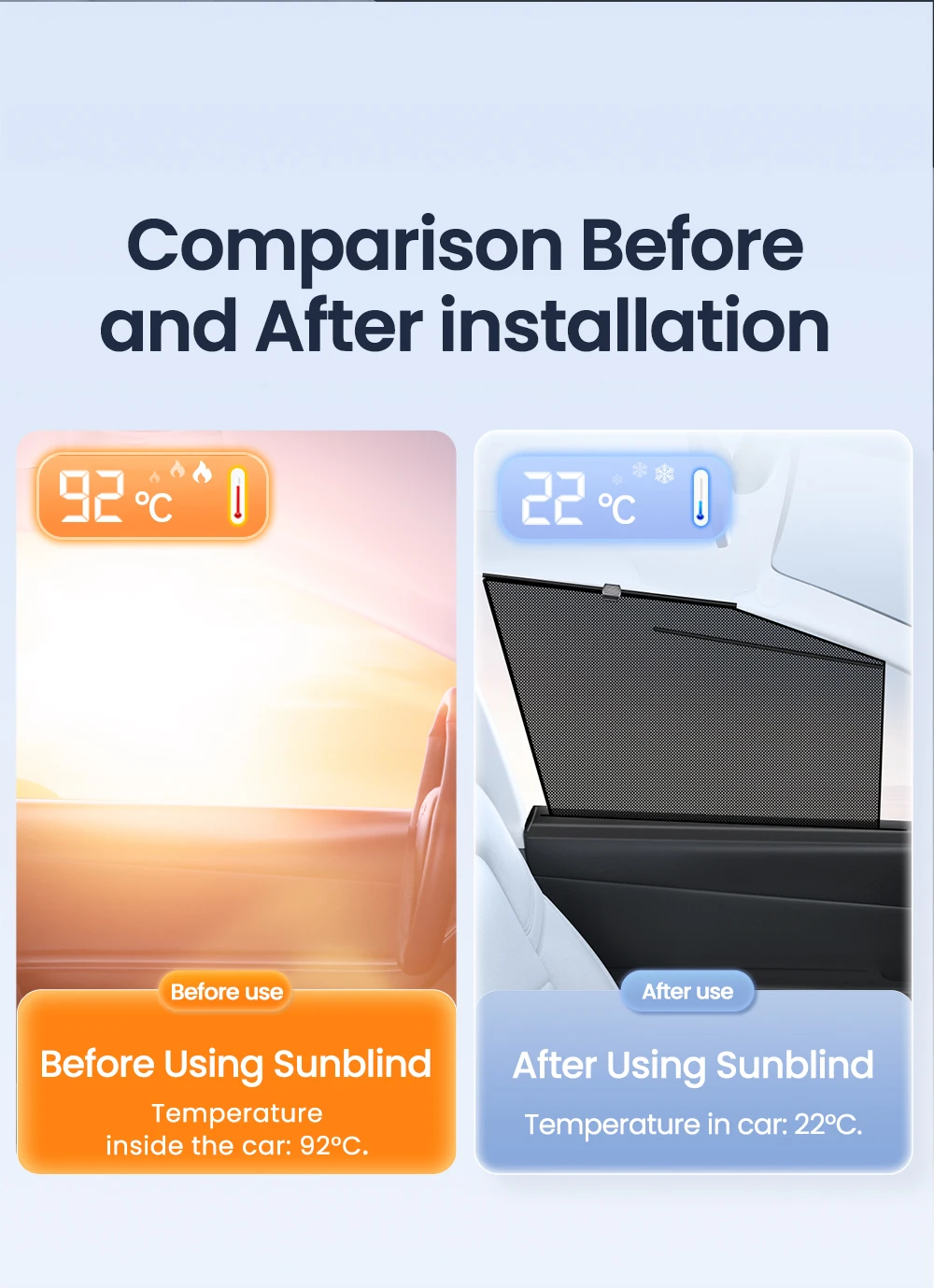 Car Side Window Sunshade Sun Visor  Windshield Privacy Window Shield Screen for