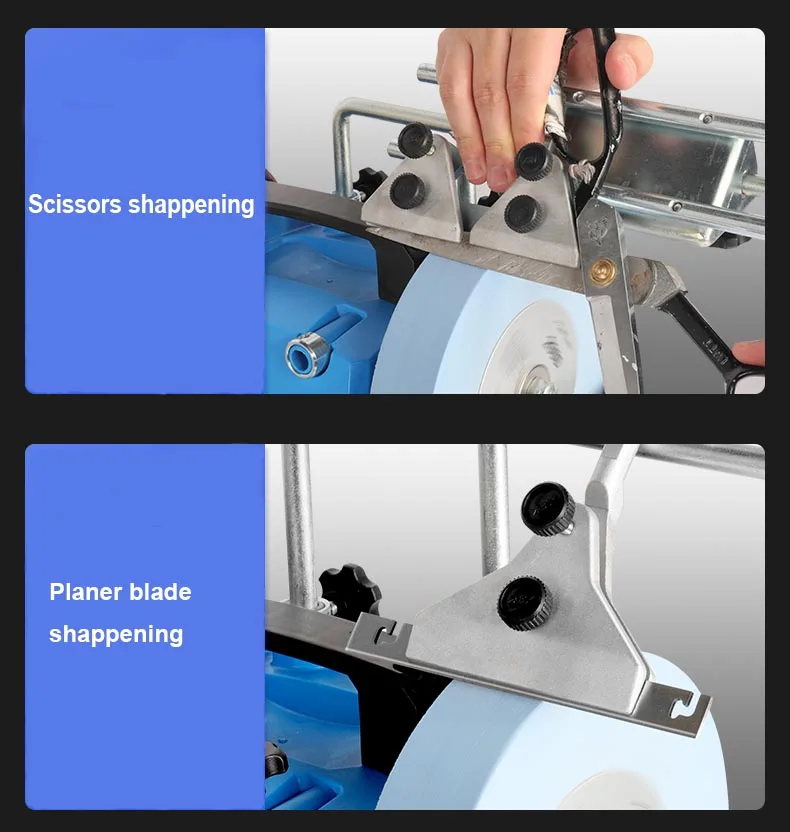 Electric Knife Grinder Household Desktop 8 Inch Knife Sharpener Woodworking Tool