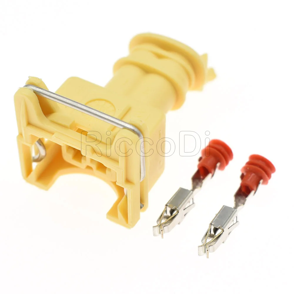 Wire Connector 1-20Set 2 Pin/Way EV1 Junior Power Timer JPT Jetronic Kits Fuel Injector Plug Connector 282189-1 Orange Blue Green Black For Car