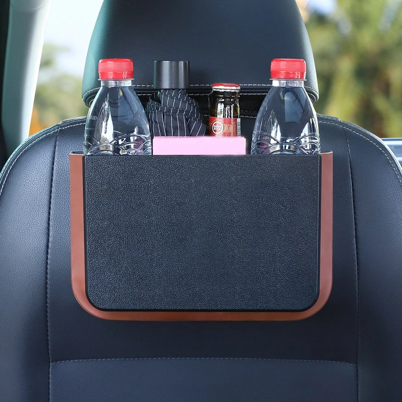Car Vehicle Garbage Can Foldable Storage Bucket Waterproof Umbrella Water Cup Snack Storage Box Auto Interior Accessories