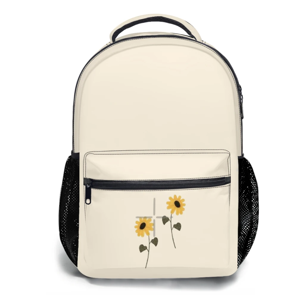 Sunflower aesthetic Backpack Fashion boys High Capacity Waterproof College Backpack Trendy Girls Laptop School Bags  ﻿ ﻿