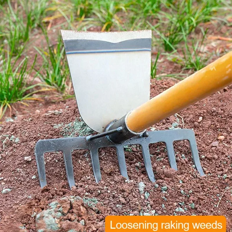 Agricultural Hoes Handheld Rake Hoe Weeding Rake Planting Vegetable Farm Garden Agriculture Weeding Accessories Handheld Weed