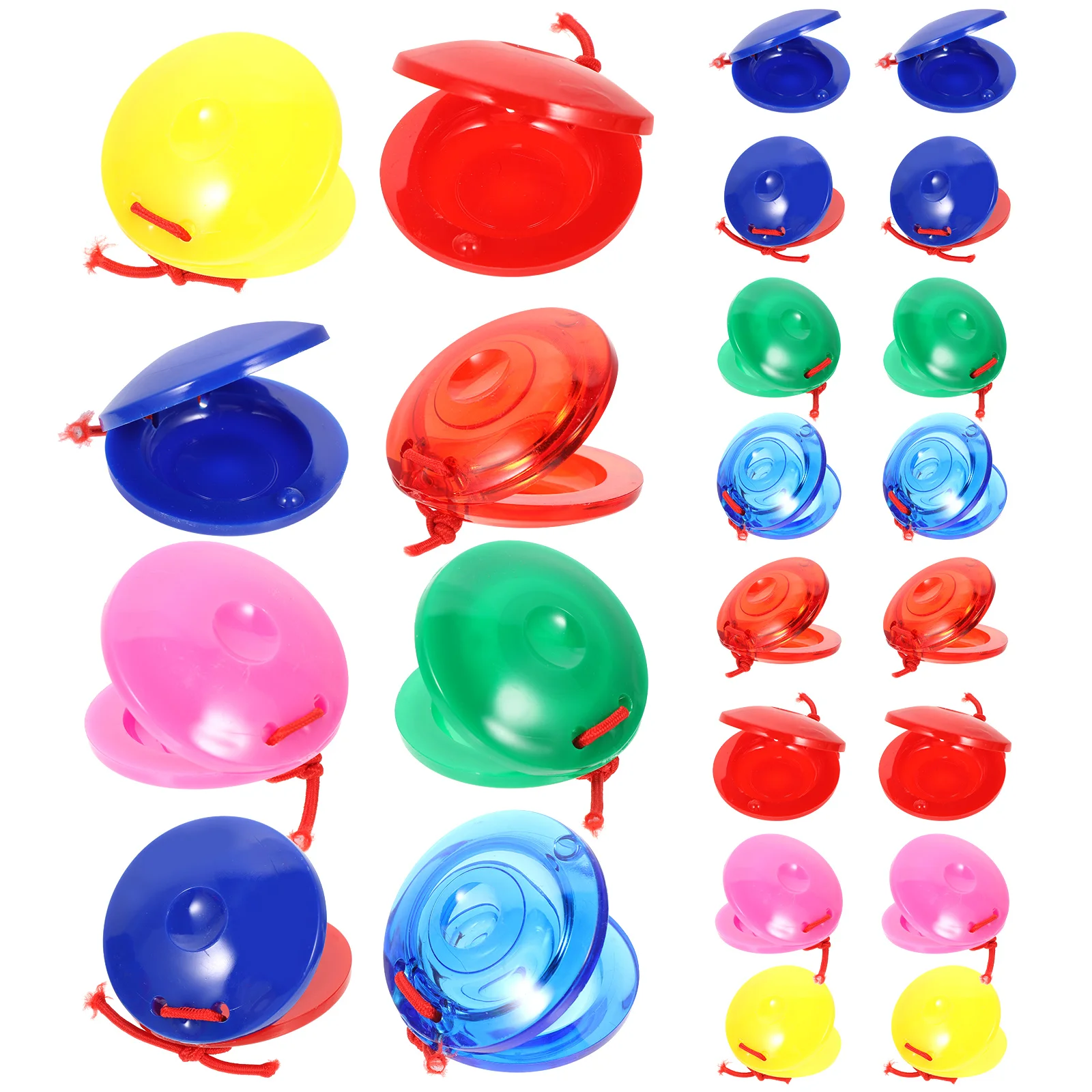 

Castanets Percussion Musical Instruments Plastic Castanets Percussion Instruments Kids Education Toys (Random Color)