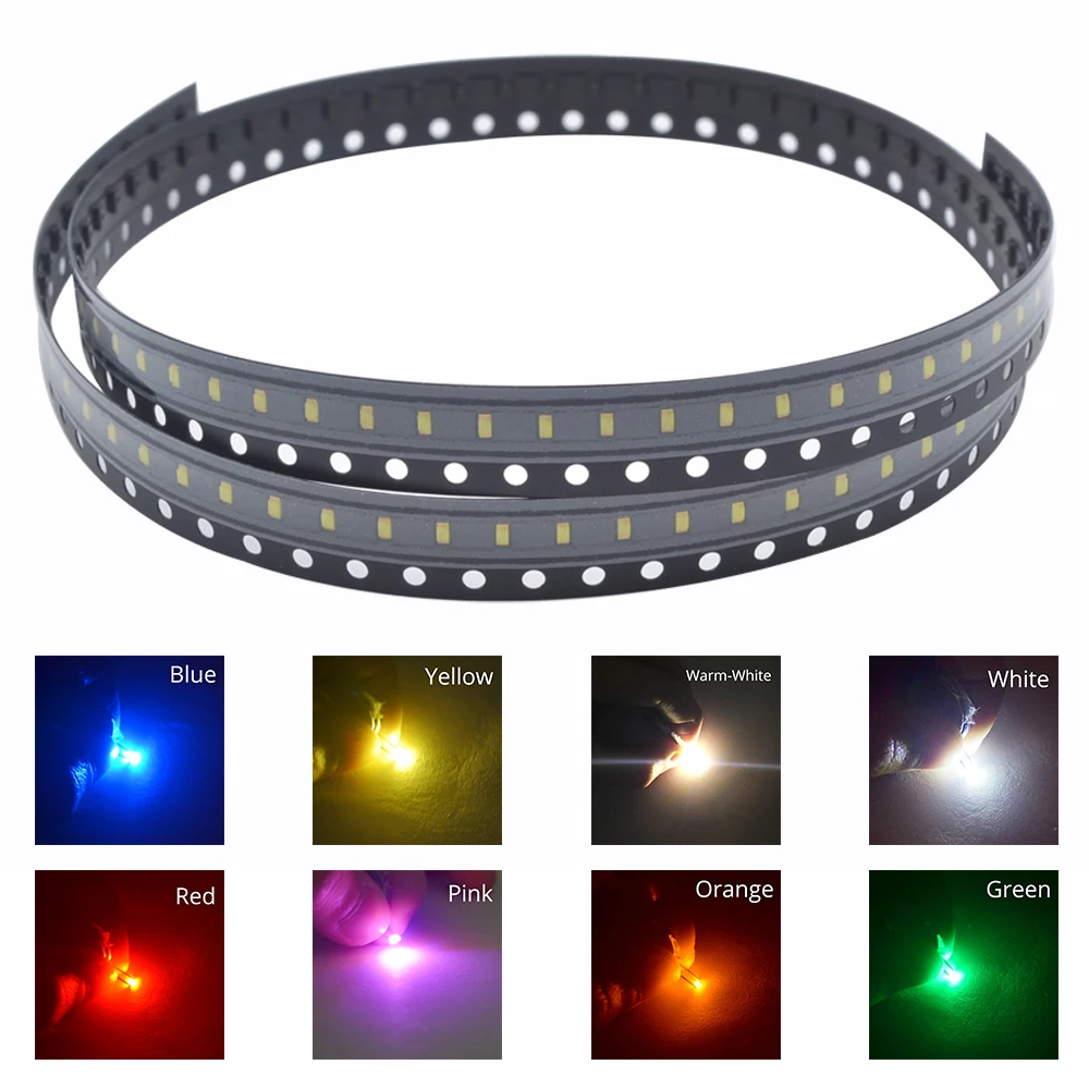 100Pcs 0603 DIY Led White Red Blue Yellow Ultra Bright SMD 20MA SMT LED Diode chip Emitting diodes Super light beads decoration флеш накопитель 512gb sandisk ultra dual drive go usb 3 1 usb type c blue