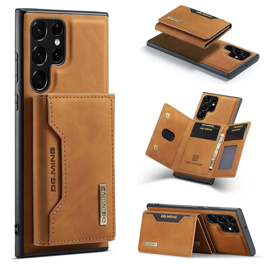 

Кожаный чехол-бумажник 2 в 1 DG.Ming для Samsung Galaxy S20 S21 S22 Ultra S23, Магнитный чехол с разрезом