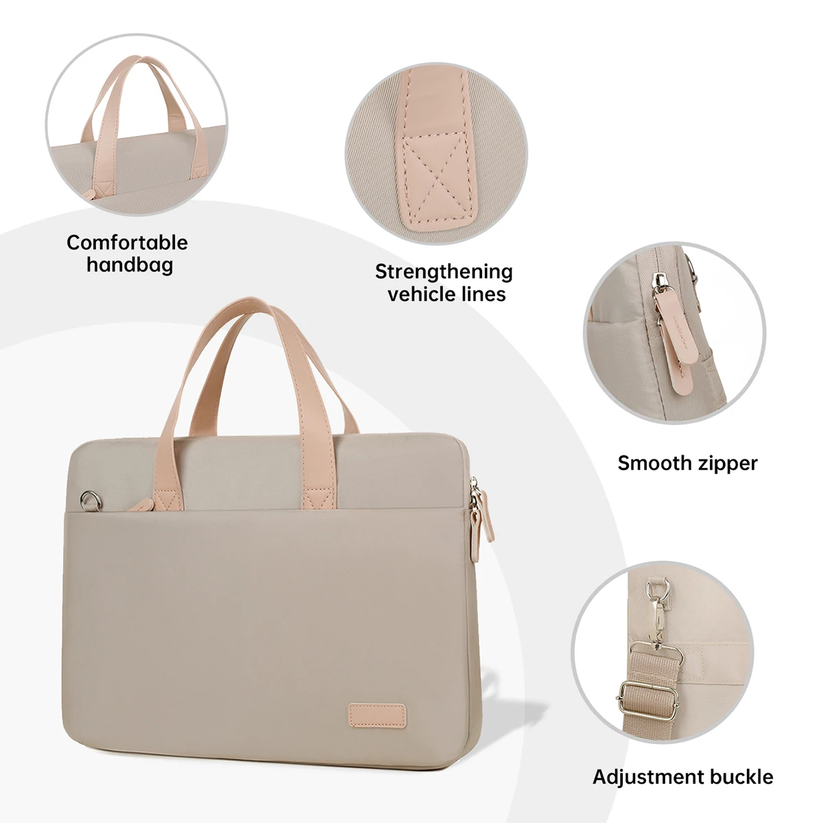 2025 New Laptop Bag Suitable for Apple MacBook Air 14, Men and Women, Huawei Matebook 13, Lenovo, Asus Pro 15.6, Dell 16inch, iPad Inner Sleeve Briefcase