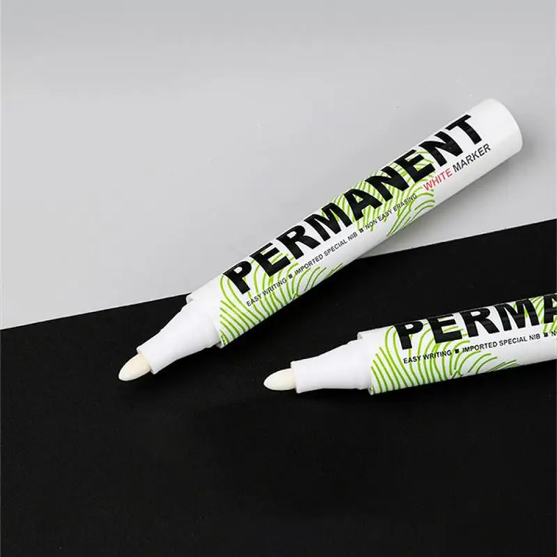 1 PC White Marker Pen Graffiti Pens Waterproof Permanent Tire Painting  Notebook Tyre Tread Oily Environmental Pen - AliExpress