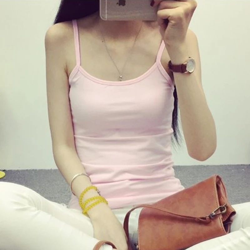 Feminino cor sólida alças spahetti sem mangas magro camisola verão wear fora feminino curto topos coletes
