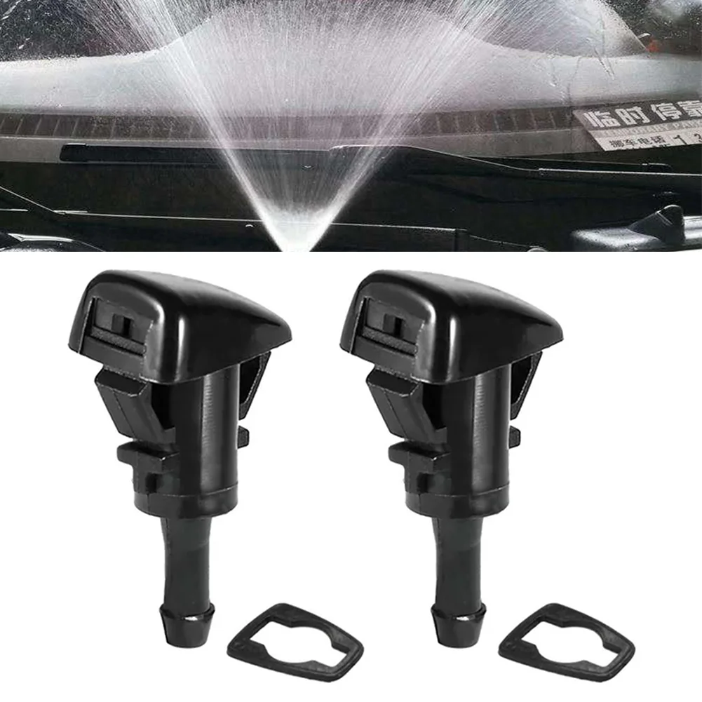 Windshield Washer Nozzles windshield washer nozzles 2Pcs Windshield Washer Wiper Nozzles Spray Jet 5303833AA for Chrysler Dodge Avenger Journey Caliber Jeep Compass Grand Cherokee