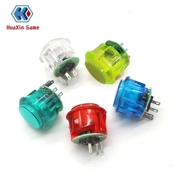 아케이드 게임용 조명 LED 푸시 버튼, DIY 조이스틱 콘솔, 원형 복사, SANWA OBSC, DC 5V, 12V, 30mm, 10 개