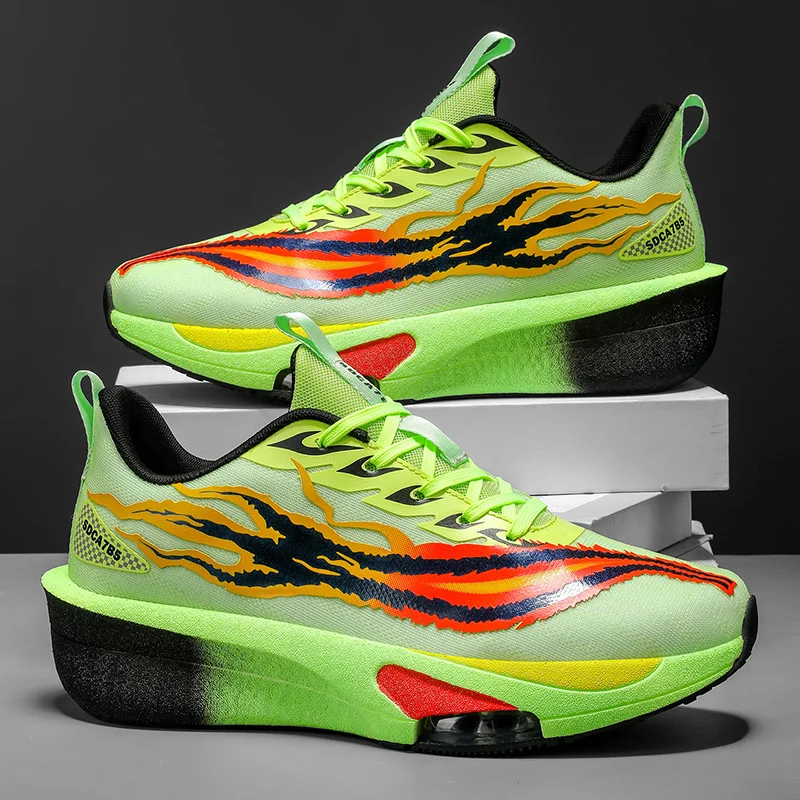 Men's Athletic Running Shoes - Lightweight Cushioning, Non-Slip Sole, Breathable Sneakers, Comfortable Lining, Suitable for Gym, Jogging, Casual Wear - Versatile for All Seasons, Stylish Design, Stable Lace-Up Closure.