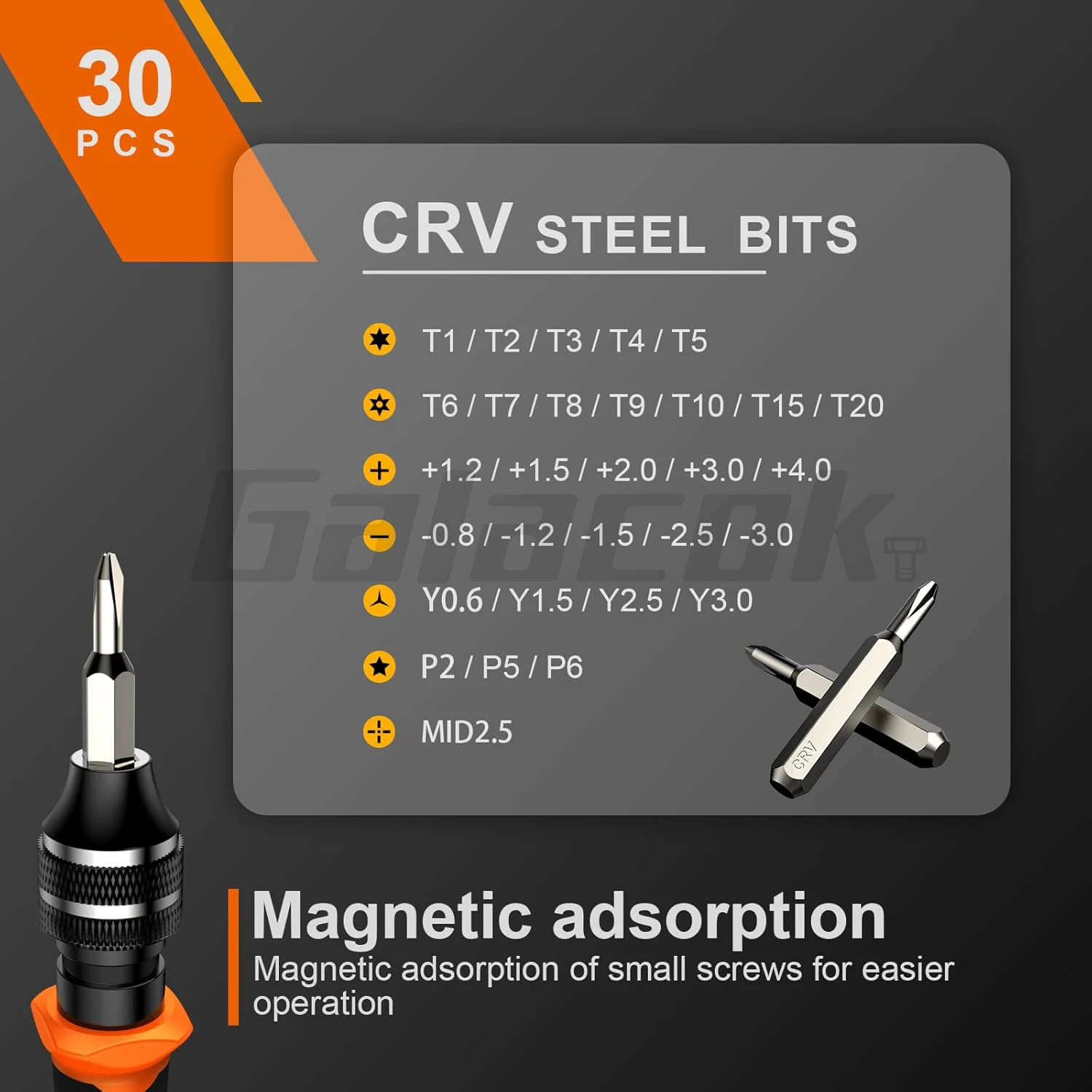 Galacok Precision Screwdriver Sets Phone Repair Tools Kit Multifunctional Hand Tools Set of DIY for Macbook Watch PC Electronic